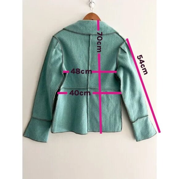 Beebop and Wally - Teal and Brown Blazer - Size Large - Picture 5 of 5